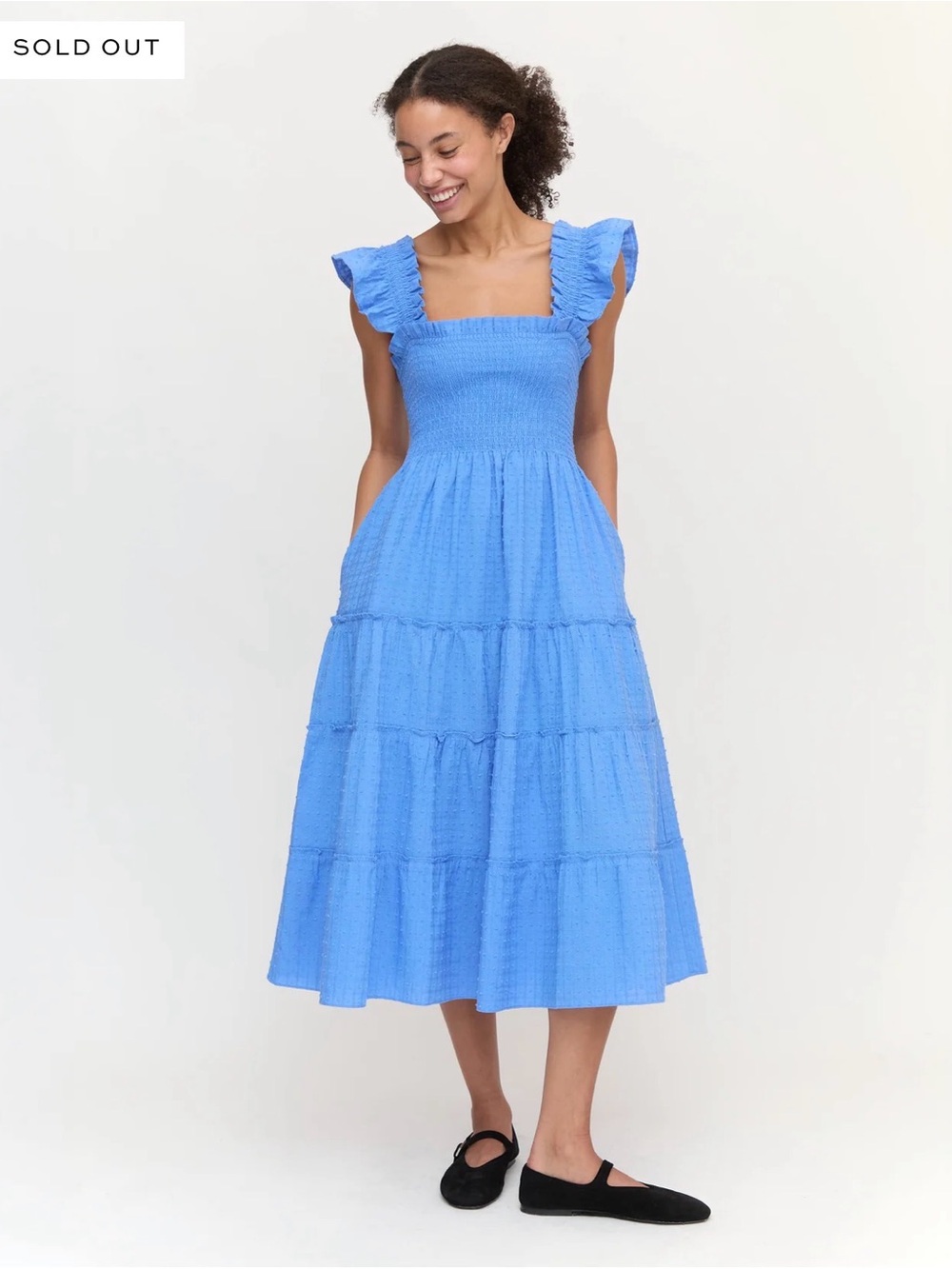 Hill House Ellie Nap Dress Textured Clip Dot